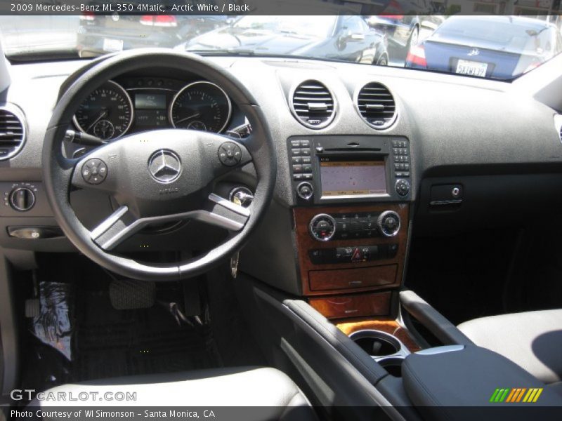 Arctic White / Black 2009 Mercedes-Benz ML 350 4Matic