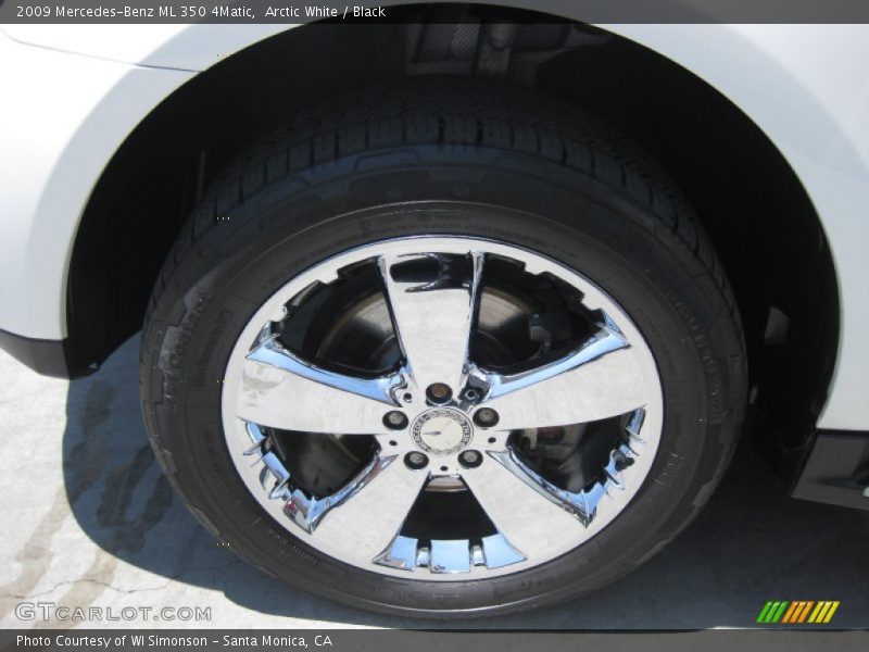 Arctic White / Black 2009 Mercedes-Benz ML 350 4Matic
