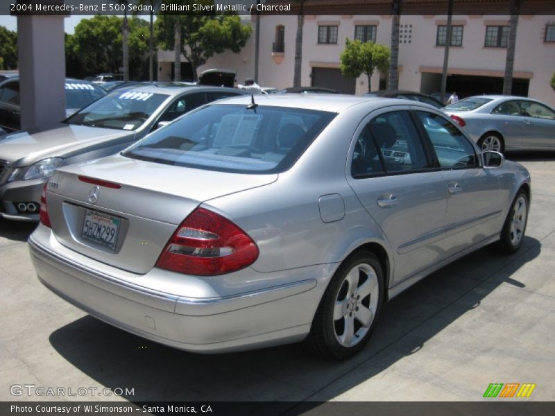 Brilliant Silver Metallic / Charcoal 2004 Mercedes-Benz E 500 Sedan