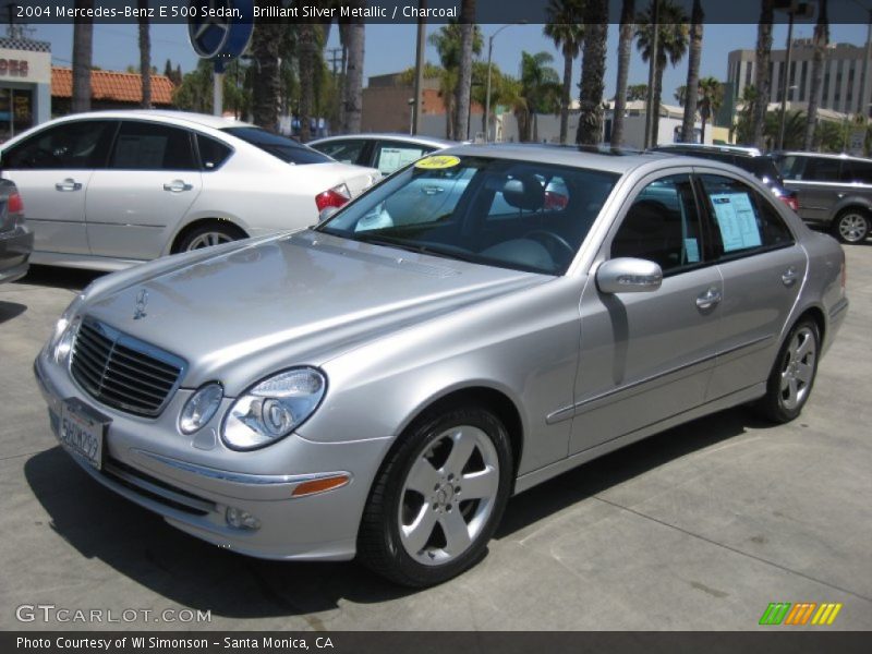 Brilliant Silver Metallic / Charcoal 2004 Mercedes-Benz E 500 Sedan