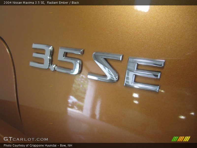 Radiant Ember / Black 2004 Nissan Maxima 3.5 SE