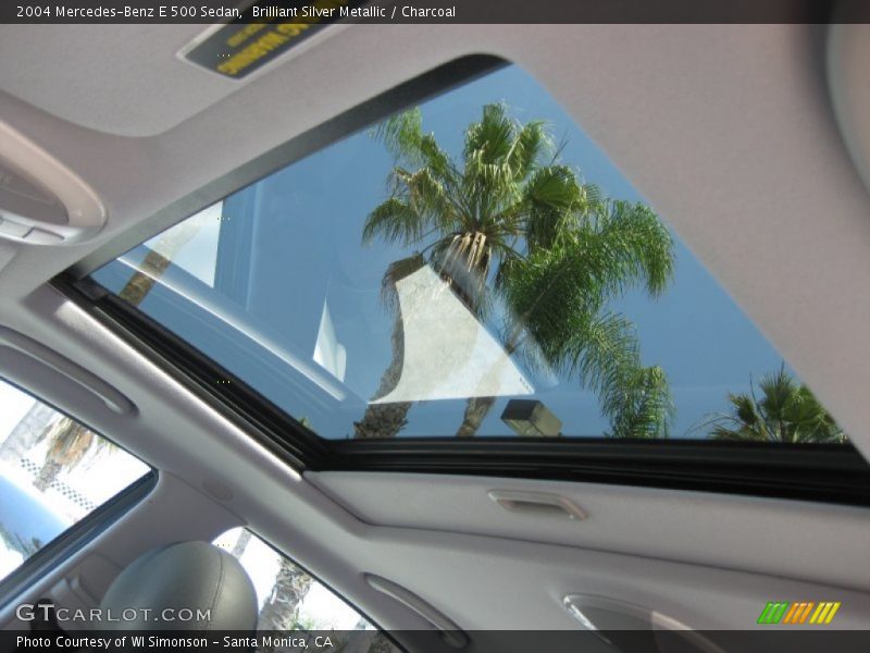 Brilliant Silver Metallic / Charcoal 2004 Mercedes-Benz E 500 Sedan