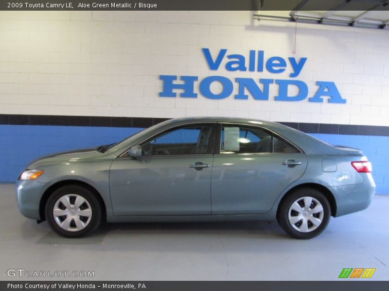 Aloe Green Metallic / Bisque 2009 Toyota Camry LE