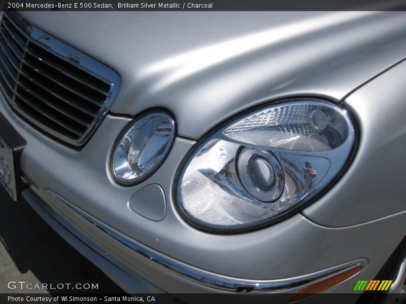 Brilliant Silver Metallic / Charcoal 2004 Mercedes-Benz E 500 Sedan