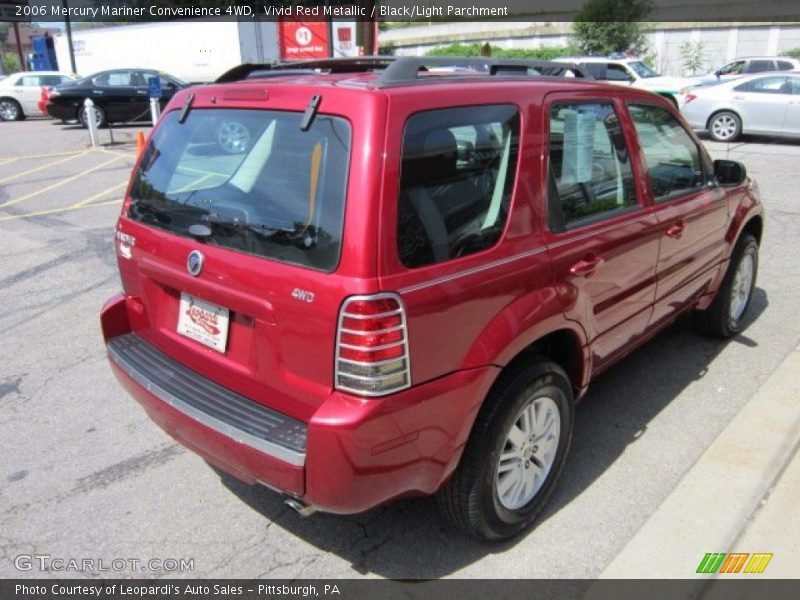 Vivid Red Metallic / Black/Light Parchment 2006 Mercury Mariner Convenience 4WD