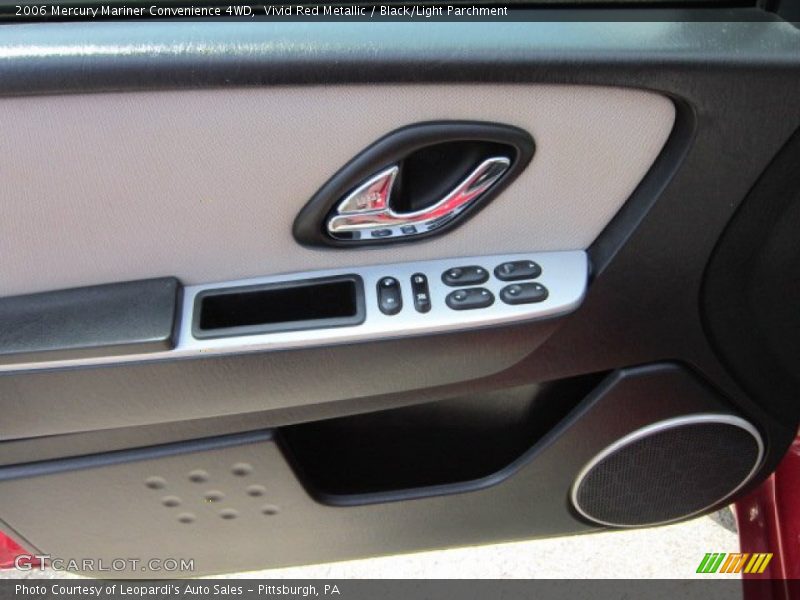 Vivid Red Metallic / Black/Light Parchment 2006 Mercury Mariner Convenience 4WD