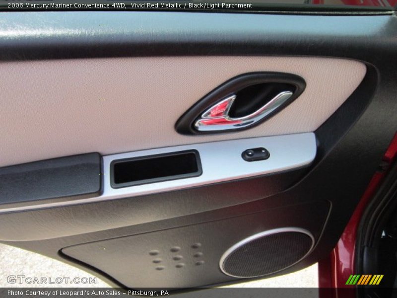 Vivid Red Metallic / Black/Light Parchment 2006 Mercury Mariner Convenience 4WD