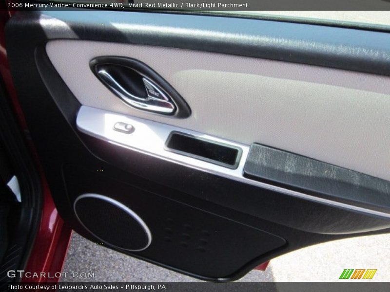 Vivid Red Metallic / Black/Light Parchment 2006 Mercury Mariner Convenience 4WD