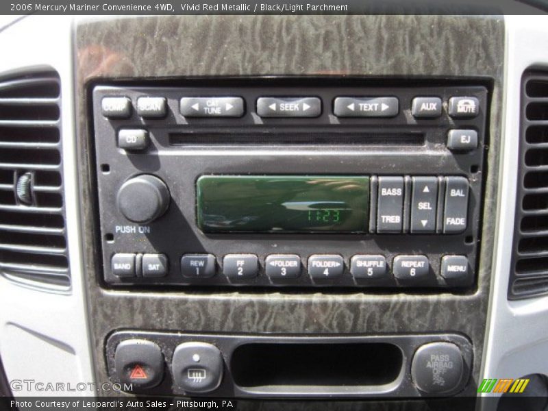 Vivid Red Metallic / Black/Light Parchment 2006 Mercury Mariner Convenience 4WD