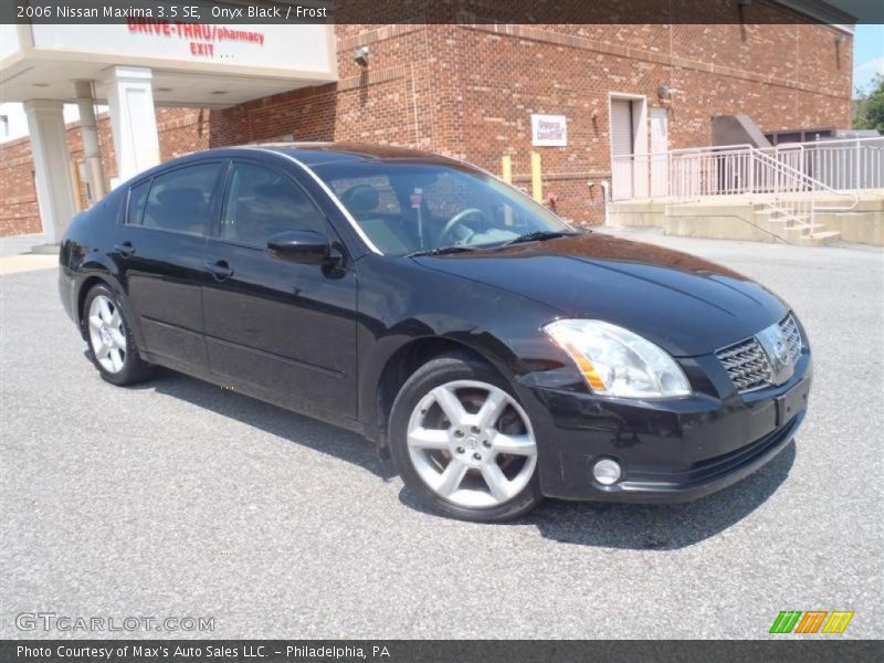 Onyx Black / Frost 2006 Nissan Maxima 3.5 SE