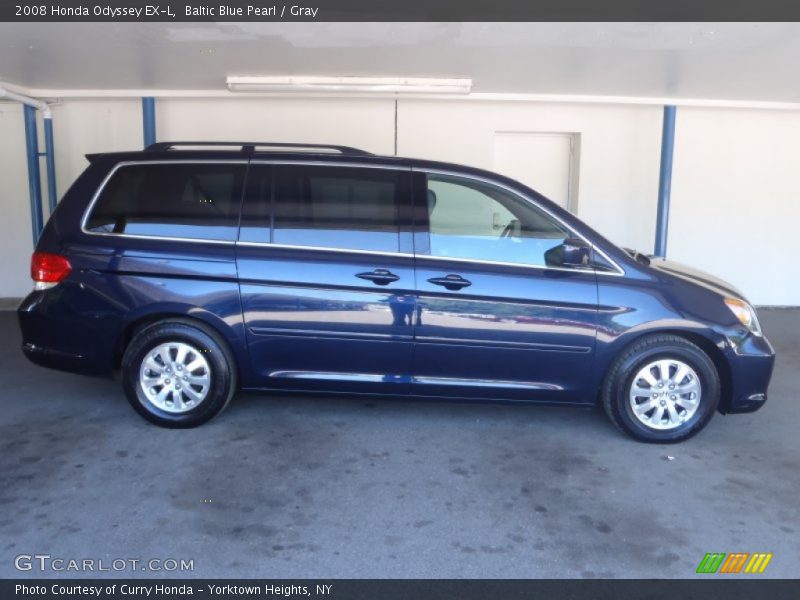 Baltic Blue Pearl / Gray 2008 Honda Odyssey EX-L