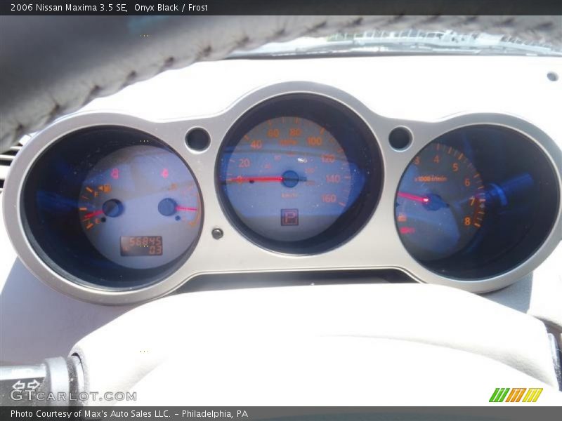 Onyx Black / Frost 2006 Nissan Maxima 3.5 SE