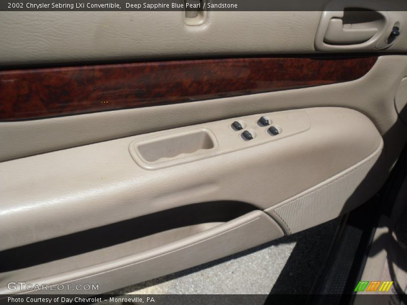 Deep Sapphire Blue Pearl / Sandstone 2002 Chrysler Sebring LXi Convertible