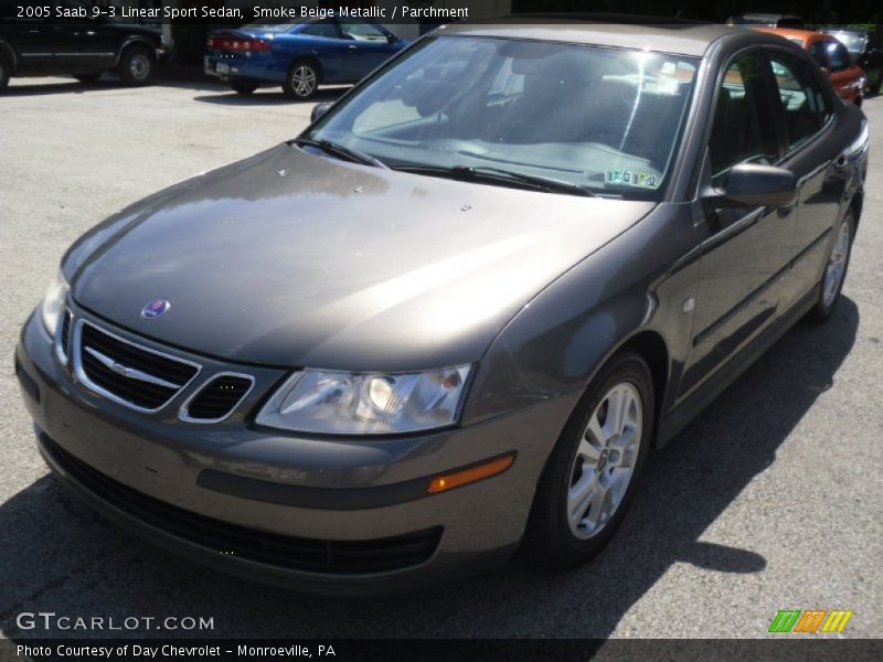 Smoke Beige Metallic / Parchment 2005 Saab 9-3 Linear Sport Sedan