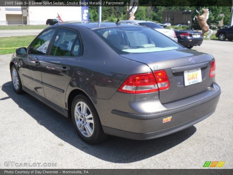 Smoke Beige Metallic / Parchment 2005 Saab 9-3 Linear Sport Sedan