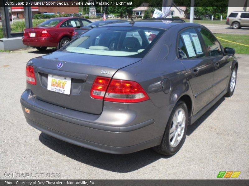 Smoke Beige Metallic / Parchment 2005 Saab 9-3 Linear Sport Sedan