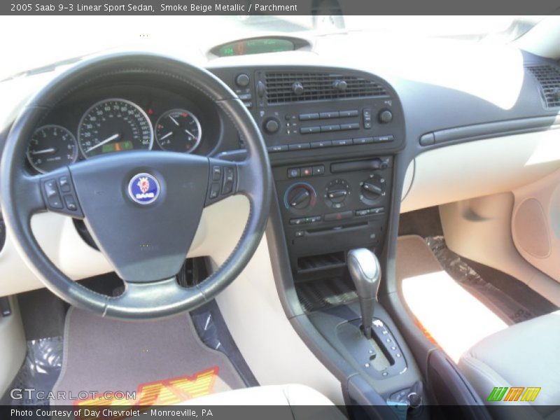 Smoke Beige Metallic / Parchment 2005 Saab 9-3 Linear Sport Sedan
