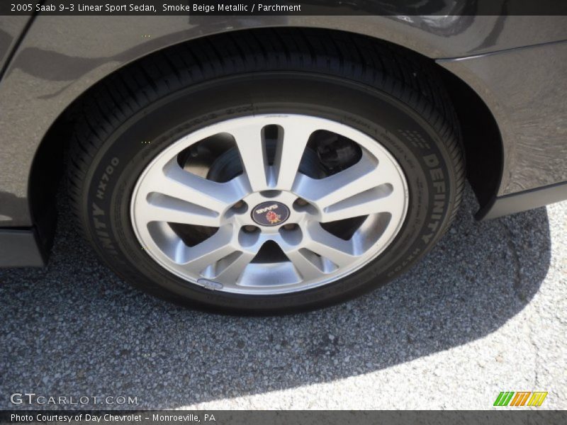 Smoke Beige Metallic / Parchment 2005 Saab 9-3 Linear Sport Sedan