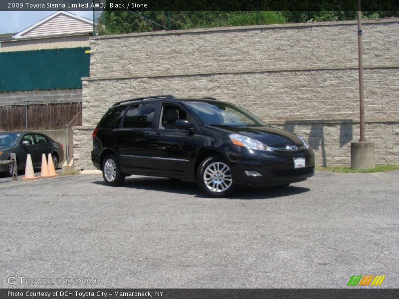 Black / Stone 2009 Toyota Sienna Limited AWD