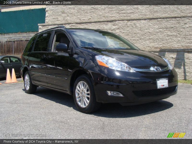 Black / Stone 2009 Toyota Sienna Limited AWD