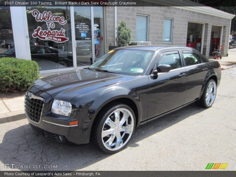 Brilliant Black / Dark Slate Gray/Light Graystone 2007 Chrysler 300 Touring