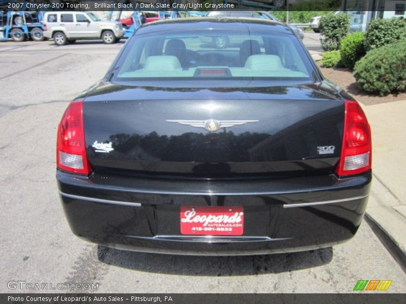 Brilliant Black / Dark Slate Gray/Light Graystone 2007 Chrysler 300 Touring