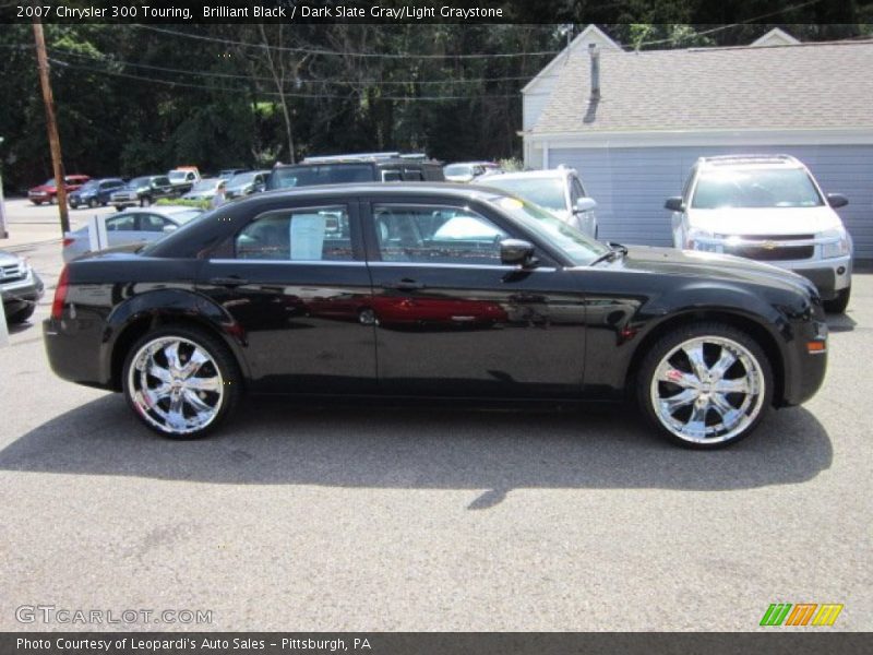 Brilliant Black / Dark Slate Gray/Light Graystone 2007 Chrysler 300 Touring