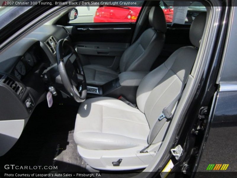Brilliant Black / Dark Slate Gray/Light Graystone 2007 Chrysler 300 Touring