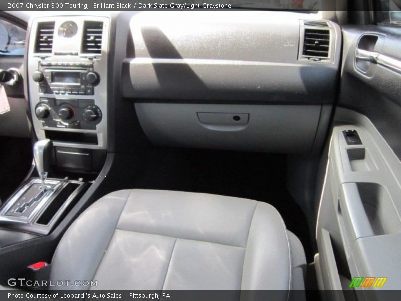 Brilliant Black / Dark Slate Gray/Light Graystone 2007 Chrysler 300 Touring