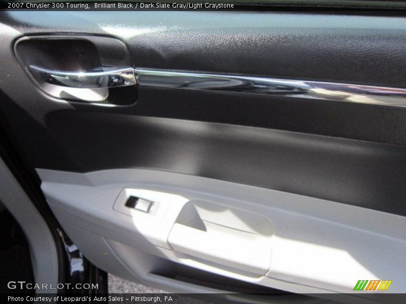 Brilliant Black / Dark Slate Gray/Light Graystone 2007 Chrysler 300 Touring