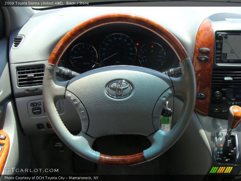 Black / Stone 2009 Toyota Sienna Limited AWD