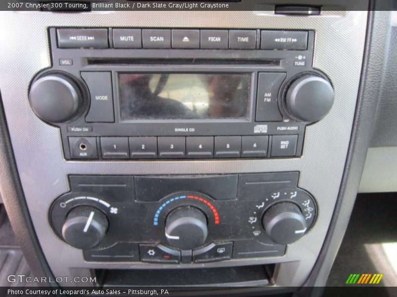 Brilliant Black / Dark Slate Gray/Light Graystone 2007 Chrysler 300 Touring