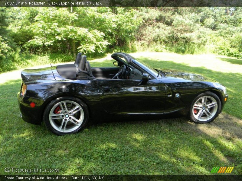 Black Sapphire Metallic / Black 2007 BMW M Roadster