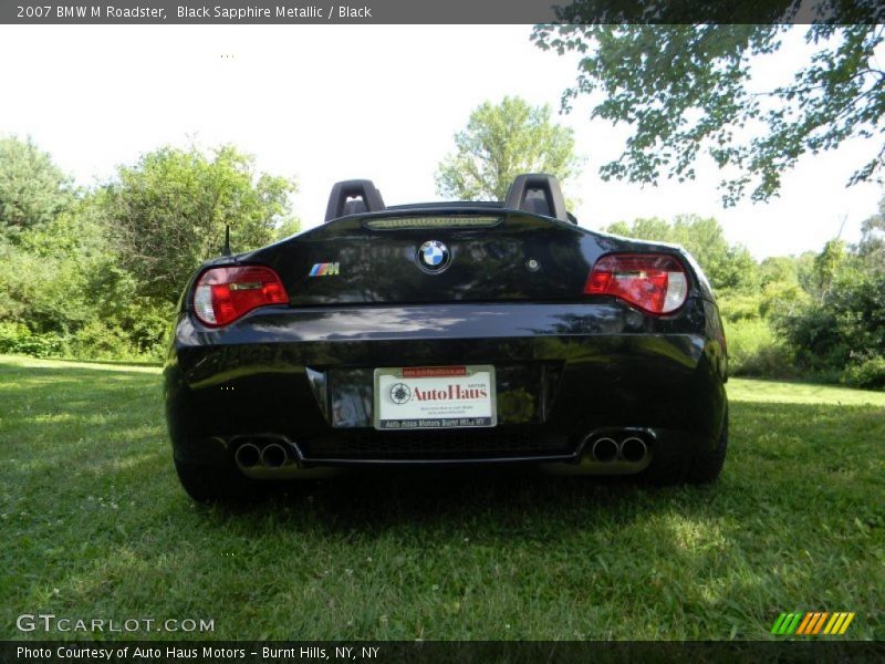Black Sapphire Metallic / Black 2007 BMW M Roadster