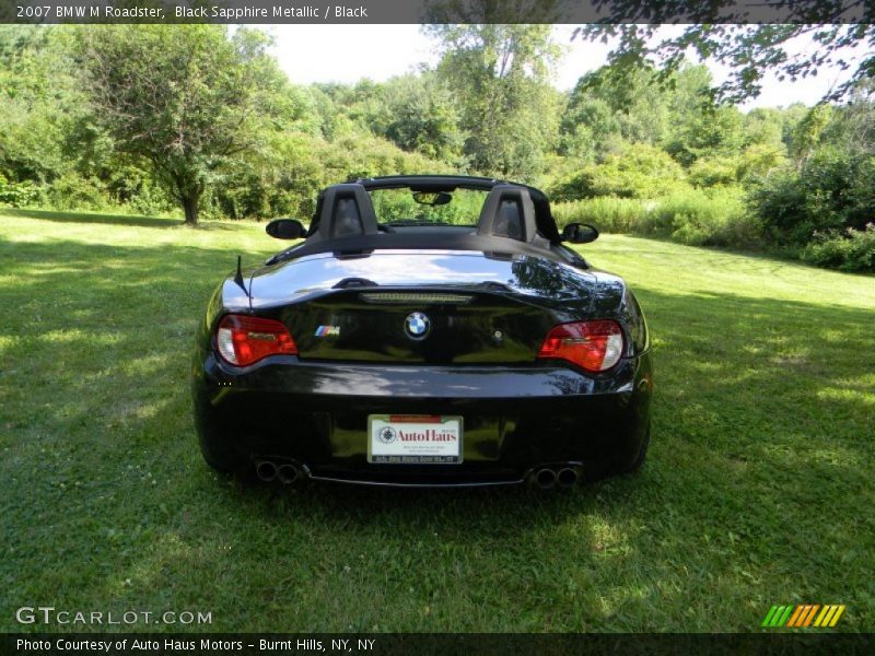 Black Sapphire Metallic / Black 2007 BMW M Roadster