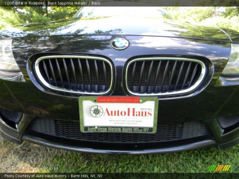 Black Sapphire Metallic / Black 2007 BMW M Roadster