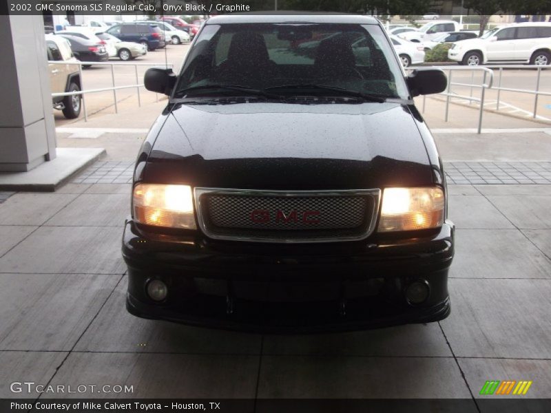 Onyx Black / Graphite 2002 GMC Sonoma SLS Regular Cab