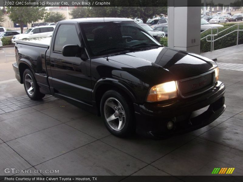 Onyx Black / Graphite 2002 GMC Sonoma SLS Regular Cab