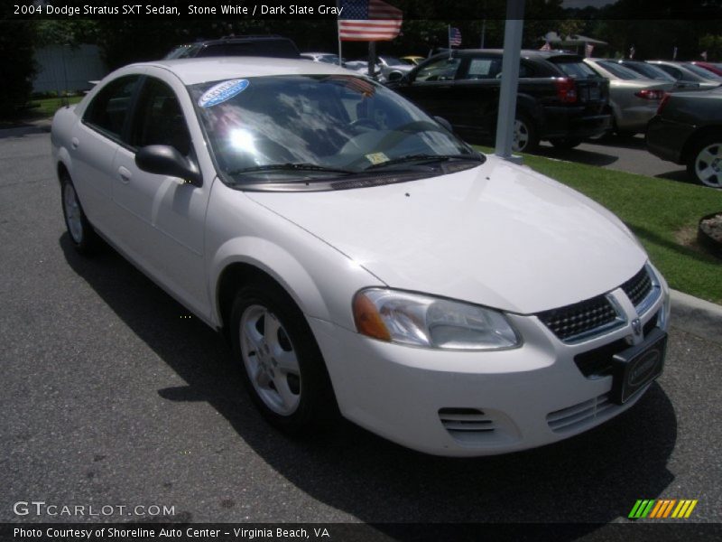 Stone White / Dark Slate Gray 2004 Dodge Stratus SXT Sedan