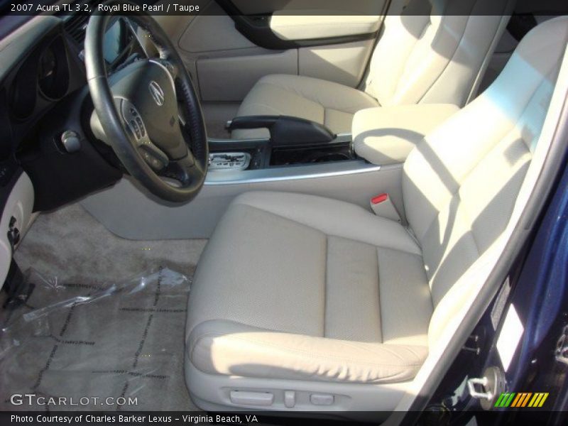 Royal Blue Pearl / Taupe 2007 Acura TL 3.2