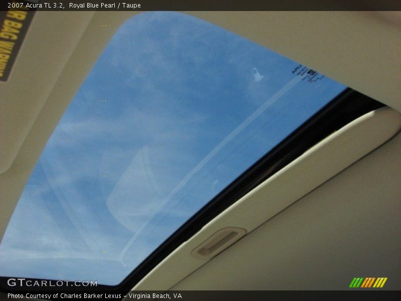 Royal Blue Pearl / Taupe 2007 Acura TL 3.2