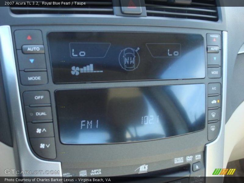 Royal Blue Pearl / Taupe 2007 Acura TL 3.2