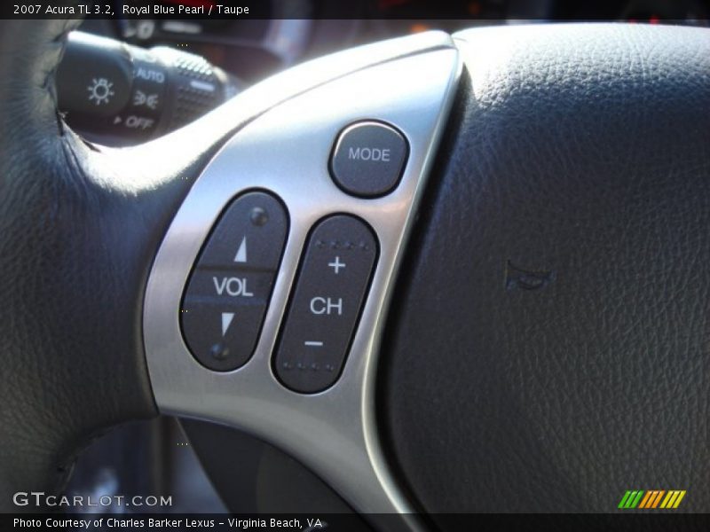 Royal Blue Pearl / Taupe 2007 Acura TL 3.2