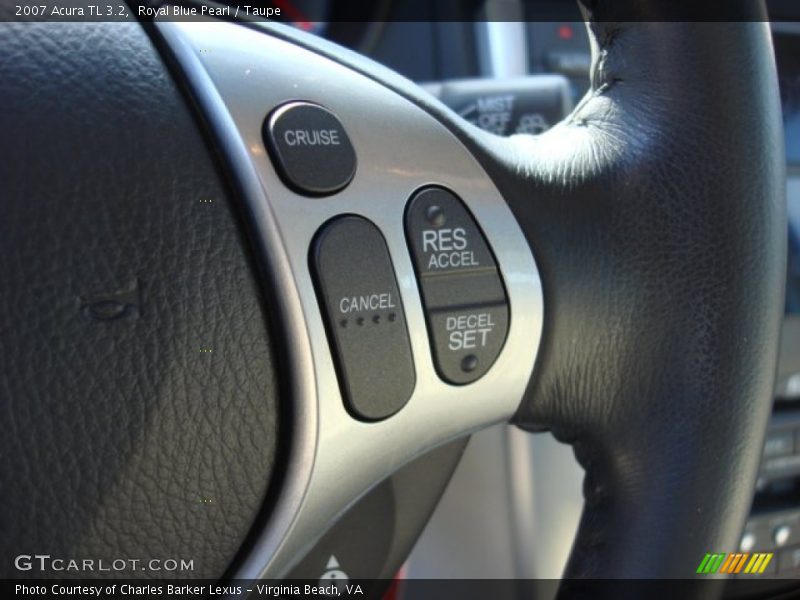 Royal Blue Pearl / Taupe 2007 Acura TL 3.2