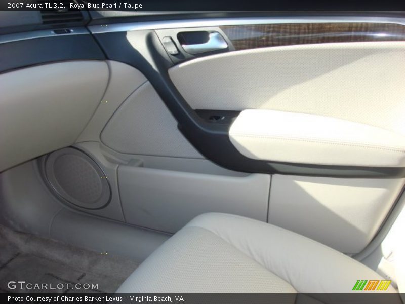 Royal Blue Pearl / Taupe 2007 Acura TL 3.2