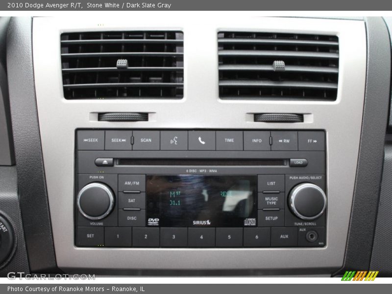 Stone White / Dark Slate Gray 2010 Dodge Avenger R/T