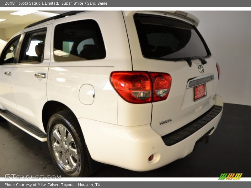 Super White / Sand Beige 2008 Toyota Sequoia Limited