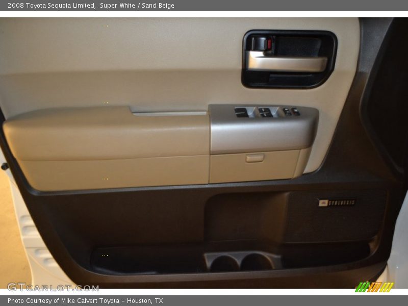 Super White / Sand Beige 2008 Toyota Sequoia Limited