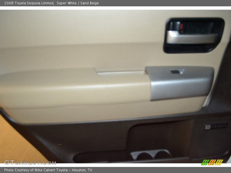 Super White / Sand Beige 2008 Toyota Sequoia Limited