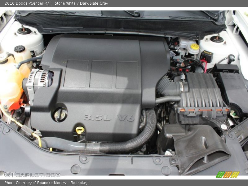 Stone White / Dark Slate Gray 2010 Dodge Avenger R/T